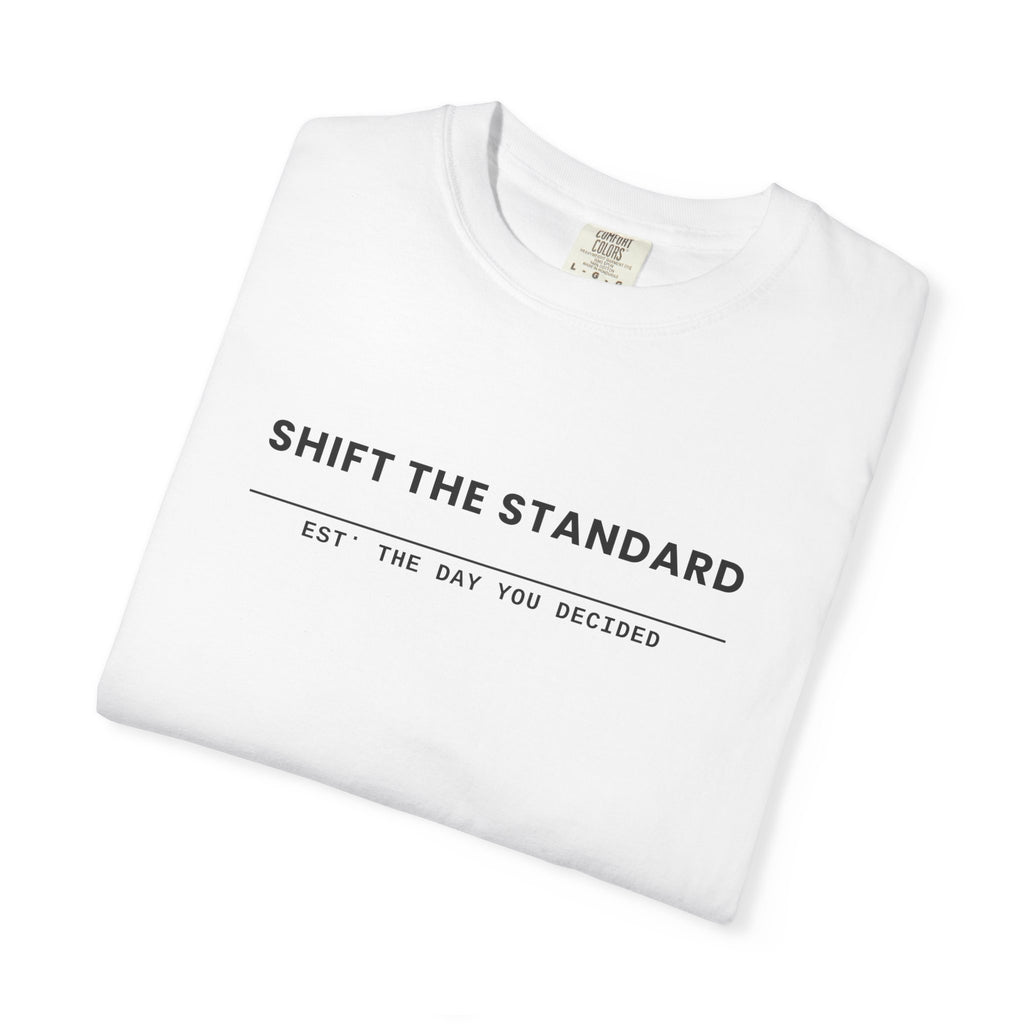 Varsity Wordmark/ Est. The Day You Decided T-shirt