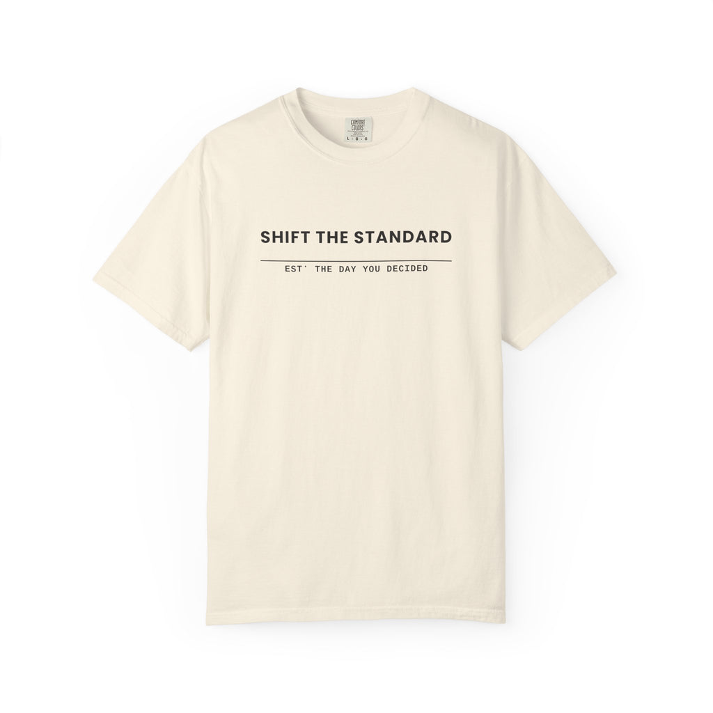 Varsity Wordmark/ Est. The Day You Decided T-shirt