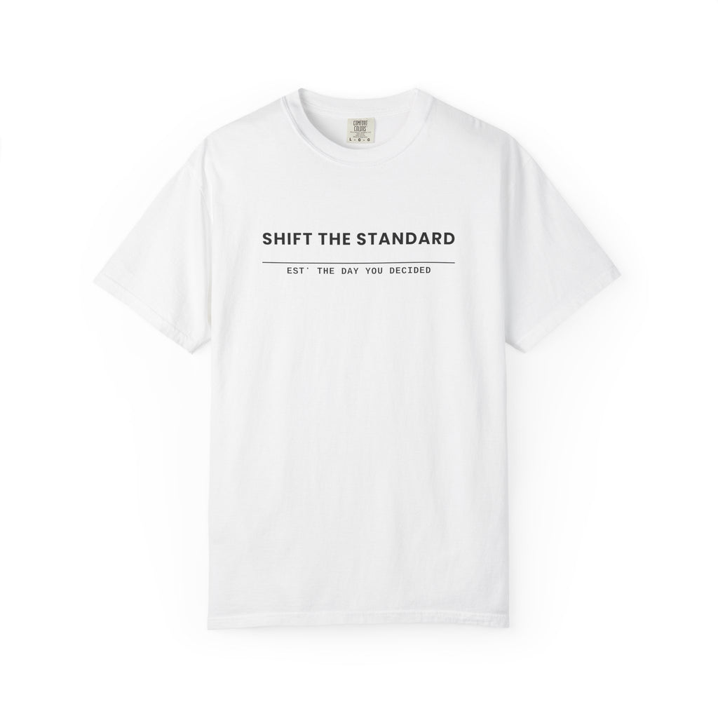 Varsity Wordmark/ Est. The Day You Decided T-shirt