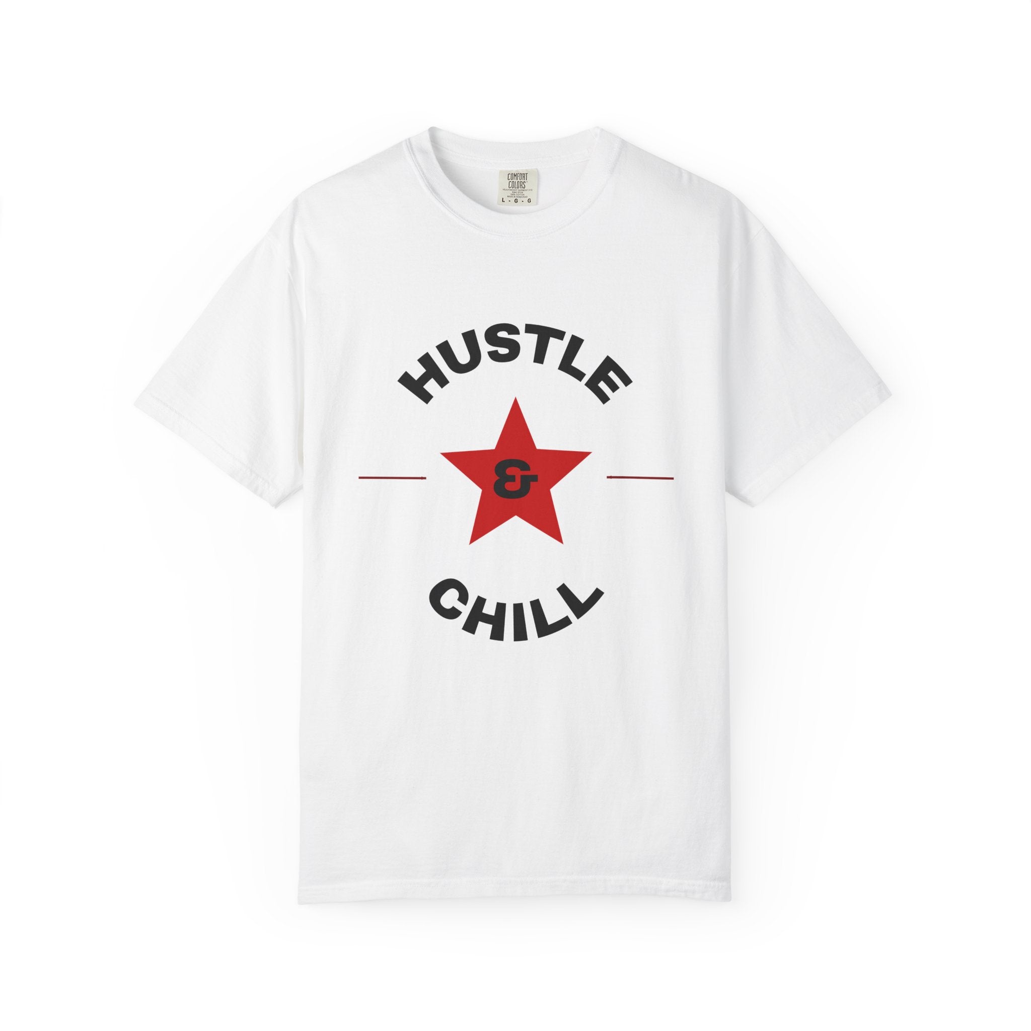 Hustle and Chill Red and Black T-shirt | Streetwear Graphic Tee