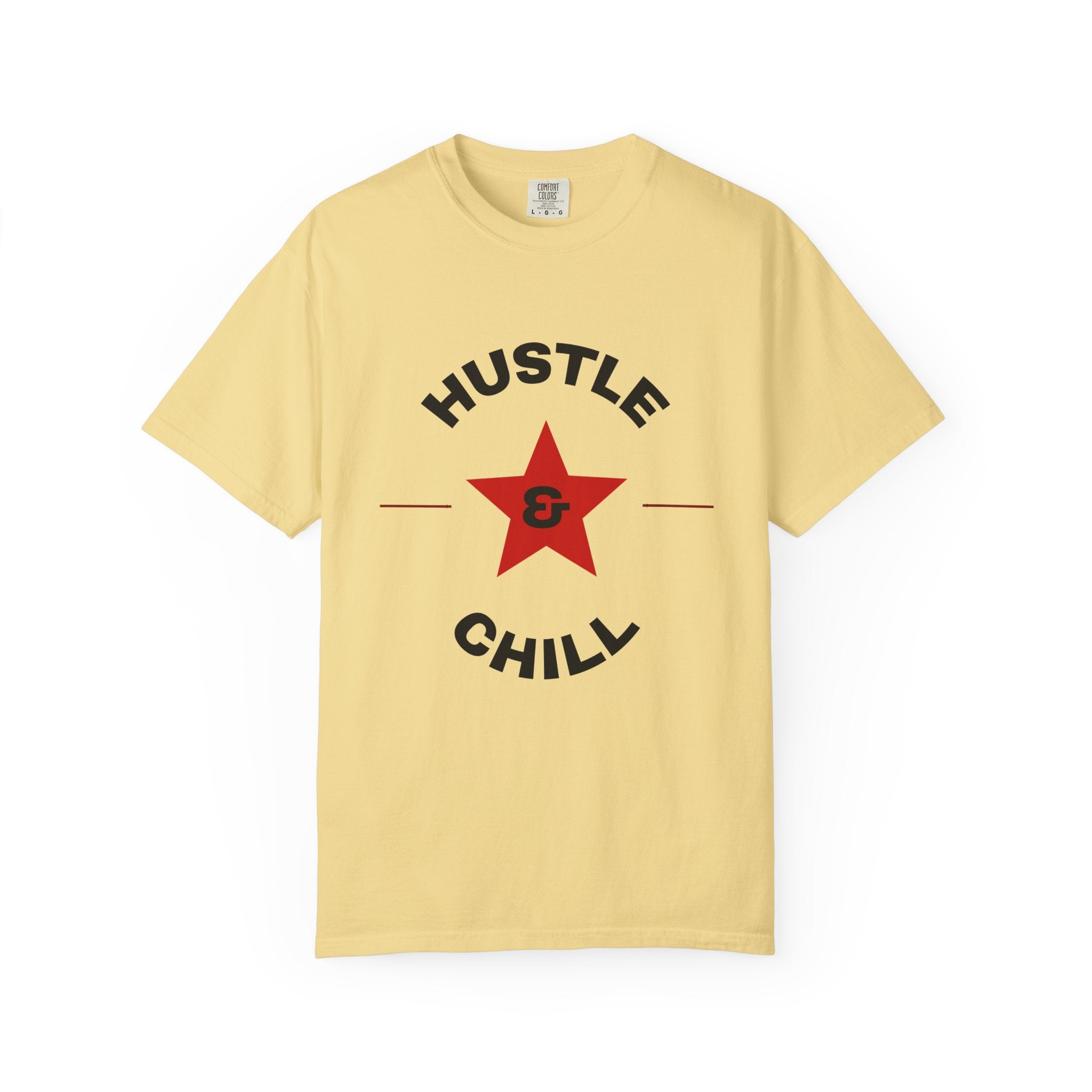 Hustle and Chill Red and Black T-shirt | Streetwear Graphic Tee