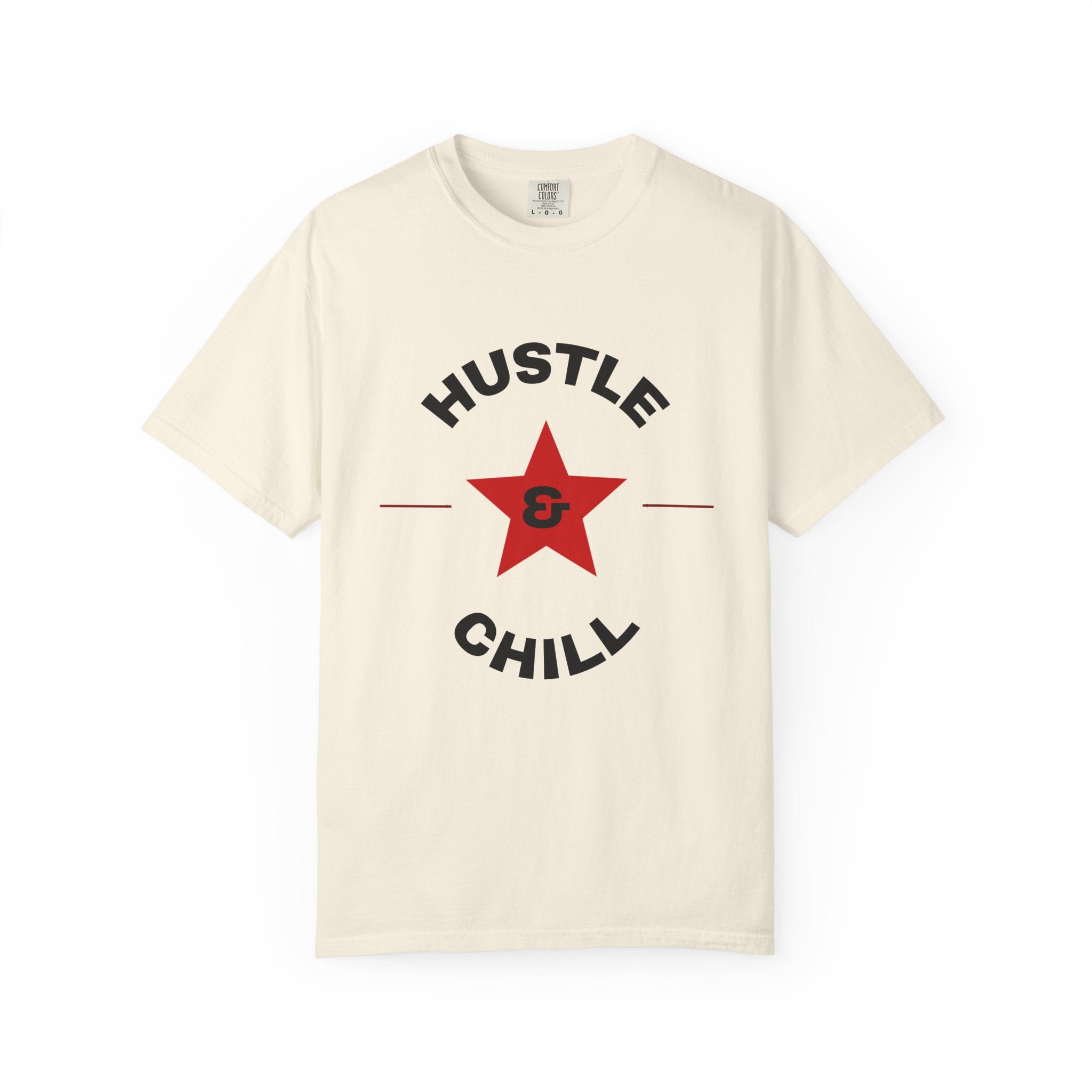 Hustle and Chill Red and Black T-shirt | Streetwear Graphic Tee